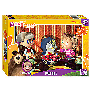Puzzle 104 Masha and the Bear