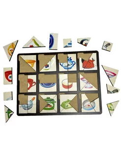 Developing Board Assemble the Square. Dishware