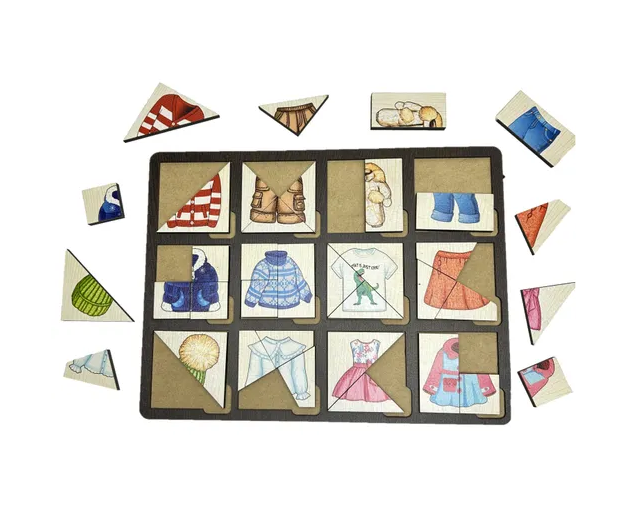 Developing Board Assemble the Square. Clothing