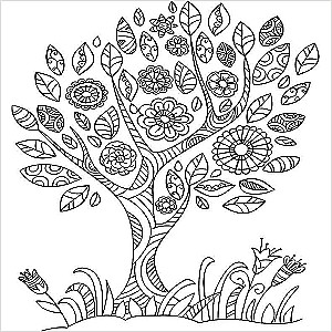 Stress Relief Coloring Book Unicorn and Rainbow of Luck