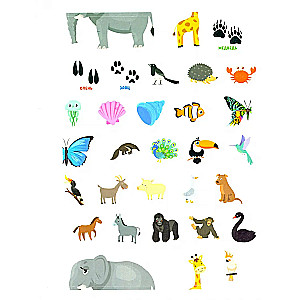 Stickers for Smarty Pants. Animals