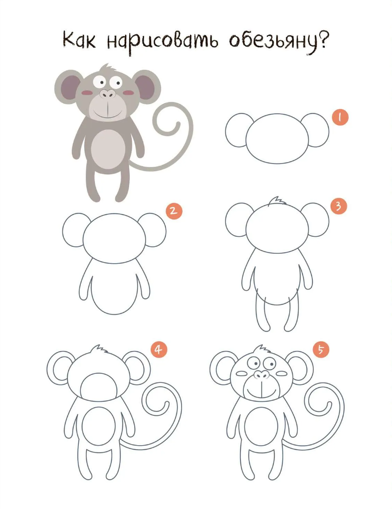 Draw Step by Step. At the Zoo
