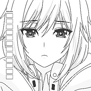 Manga Creative Coloring Book (blue)