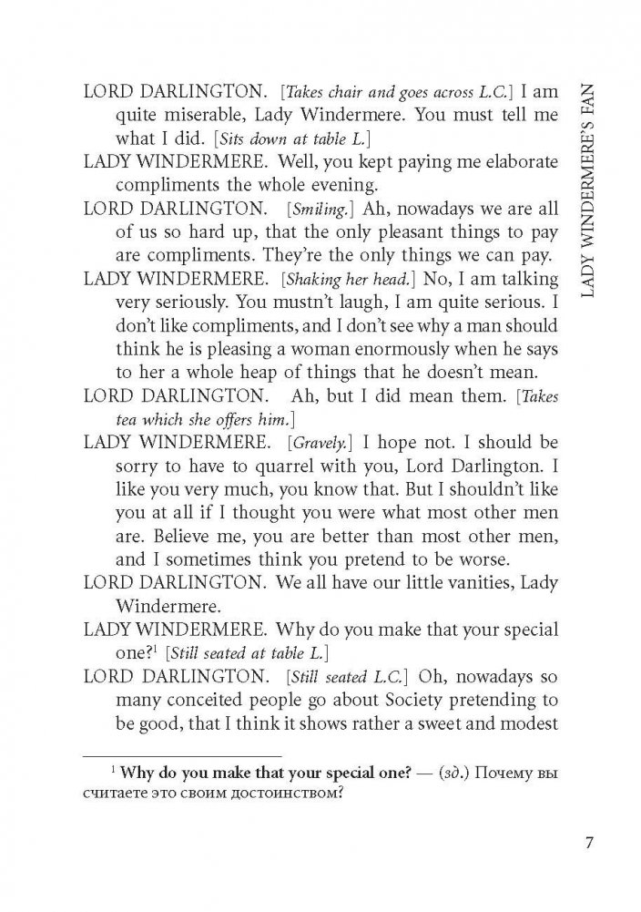 The Importance of Being Earnest. A Book for Reading in English