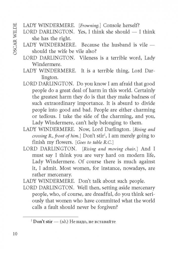 The Importance of Being Earnest. A Book for Reading in English