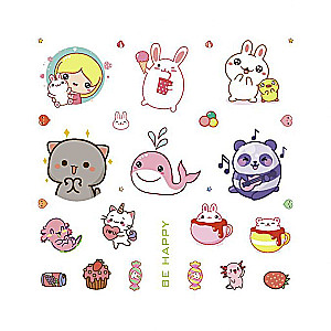Kawaii Vibe Notebook (pink, avocado)