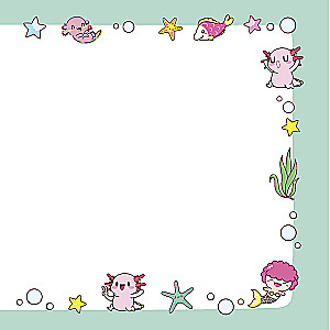 Kawaii Vibe Notebook (pink, avocado)