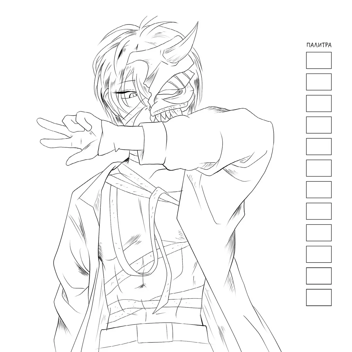 Manga Creative Coloring Book (Green)