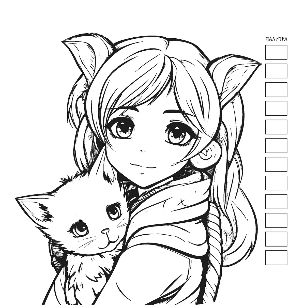Manga Creative Coloring Book (Green)