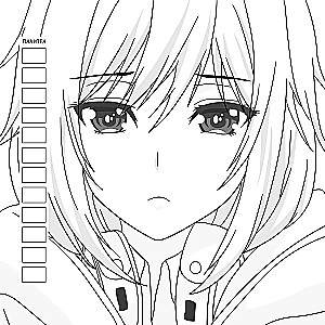 Manga Creative Coloring Book (Peach with Girl)