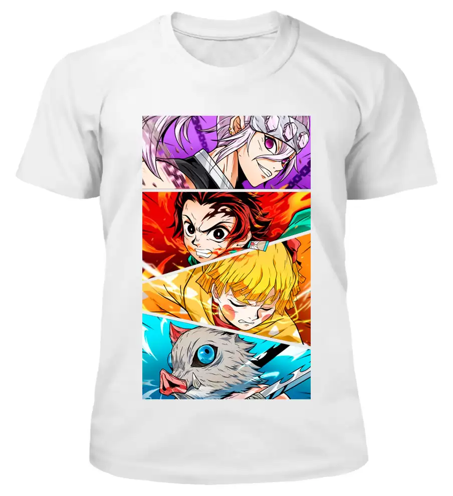 Blade of Demon Destruction T-Shirt Unisex White M