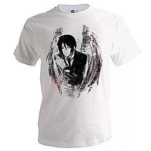 Anime t-shirt white Kuroshitsuji Unisex White S