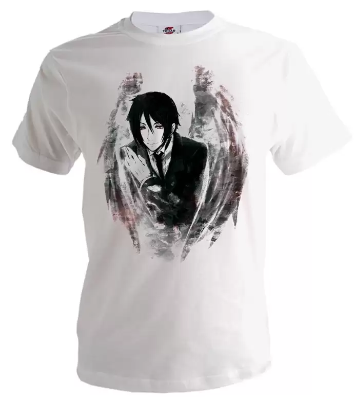 Anime t-shirt white Kuroshitsuji Unisex White S