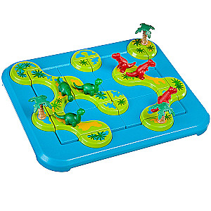 Logical Game Dinosaurs. Mysterious Islands