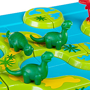 Logical Game Dinosaurs. Mysterious Islands