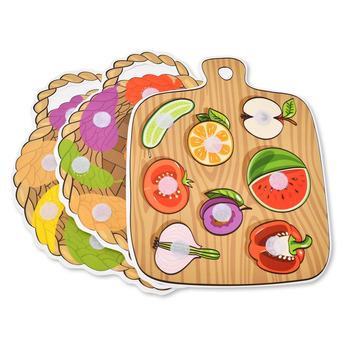 Plastic on Velcro Fruits and Vegetables