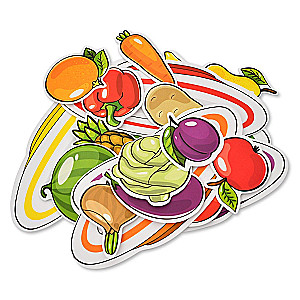 Plastic on Velcro Fruits and Vegetables
