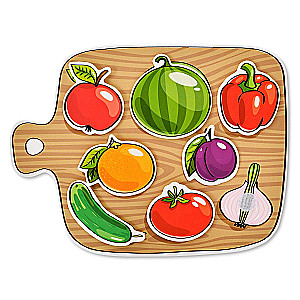 Plastic on Velcro Fruits and Vegetables