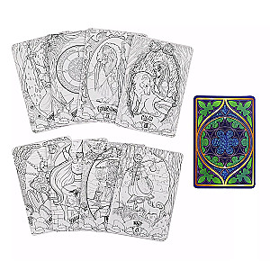 Dark Tarot. A Coloring Card Deck
