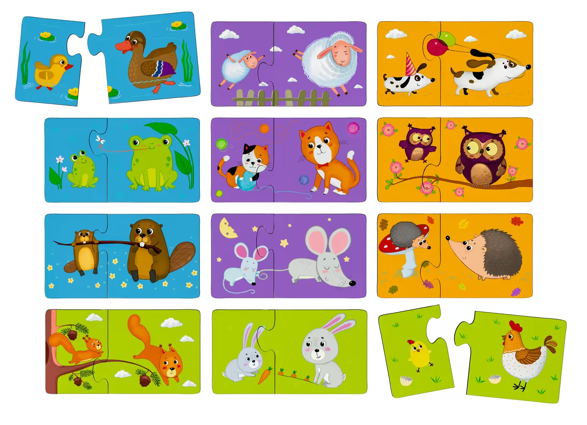 IQ Wooden Puzzle Whose Baby Is This?