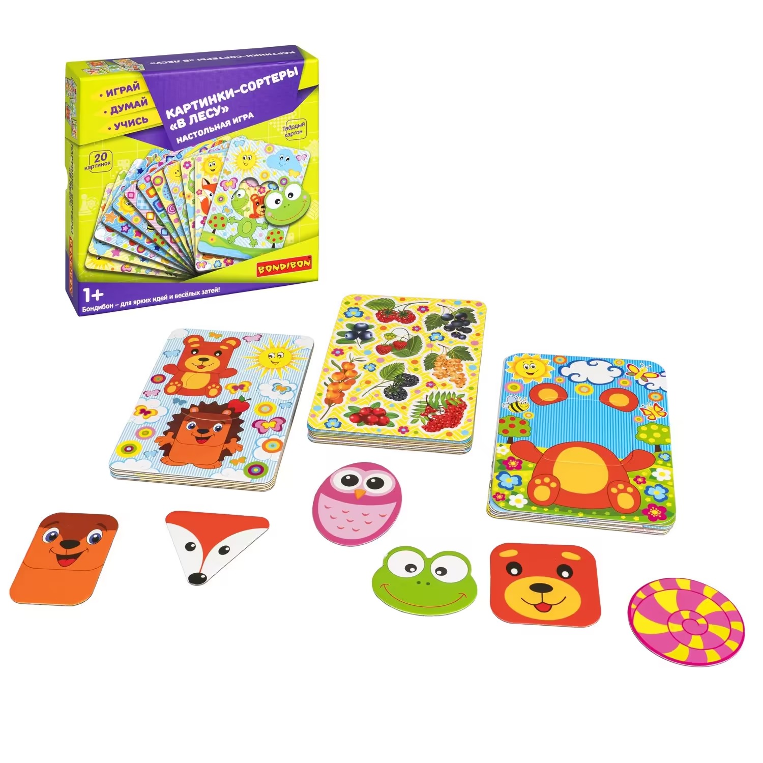Board Game Picture Sorters. In the Forest. 3 in 1