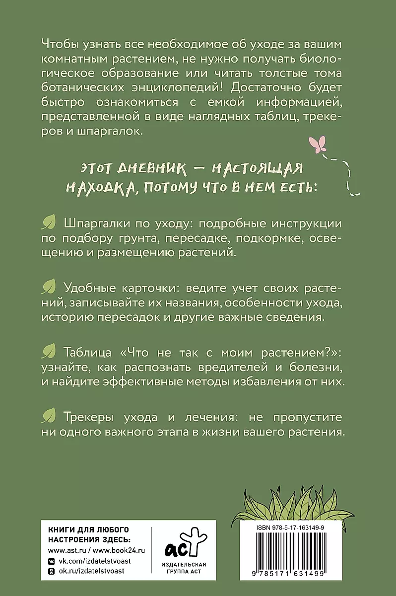 A Florist's Guide. A Tracker for Caring for Houseplants