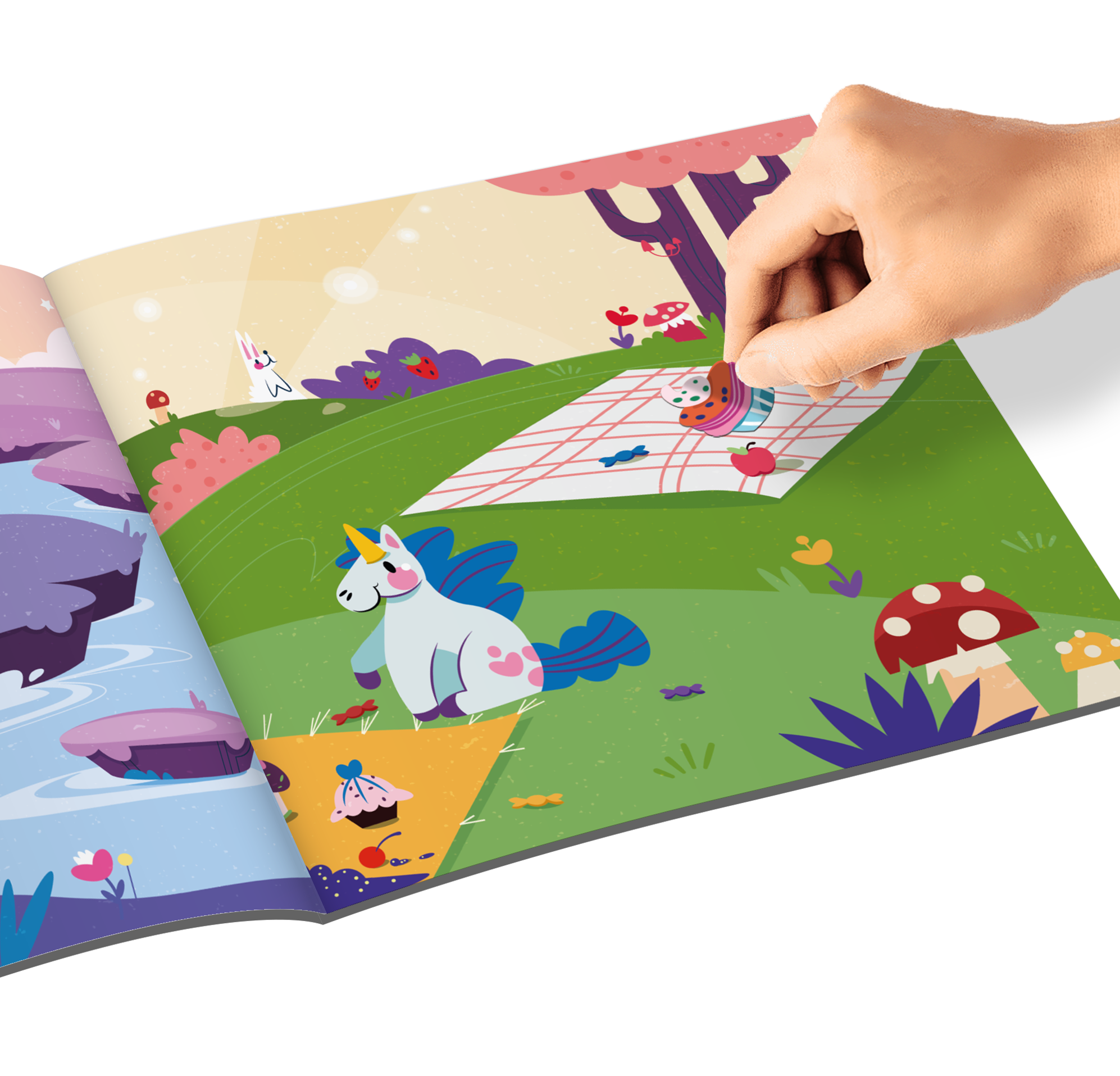 100 Fun Stickers. The Land of Mermaids and Unicorns