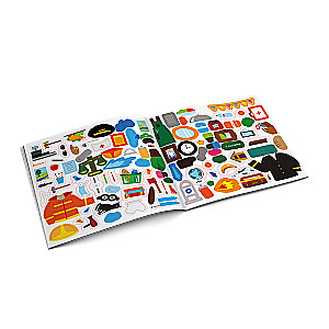 100 fun stickers. Who works as what?