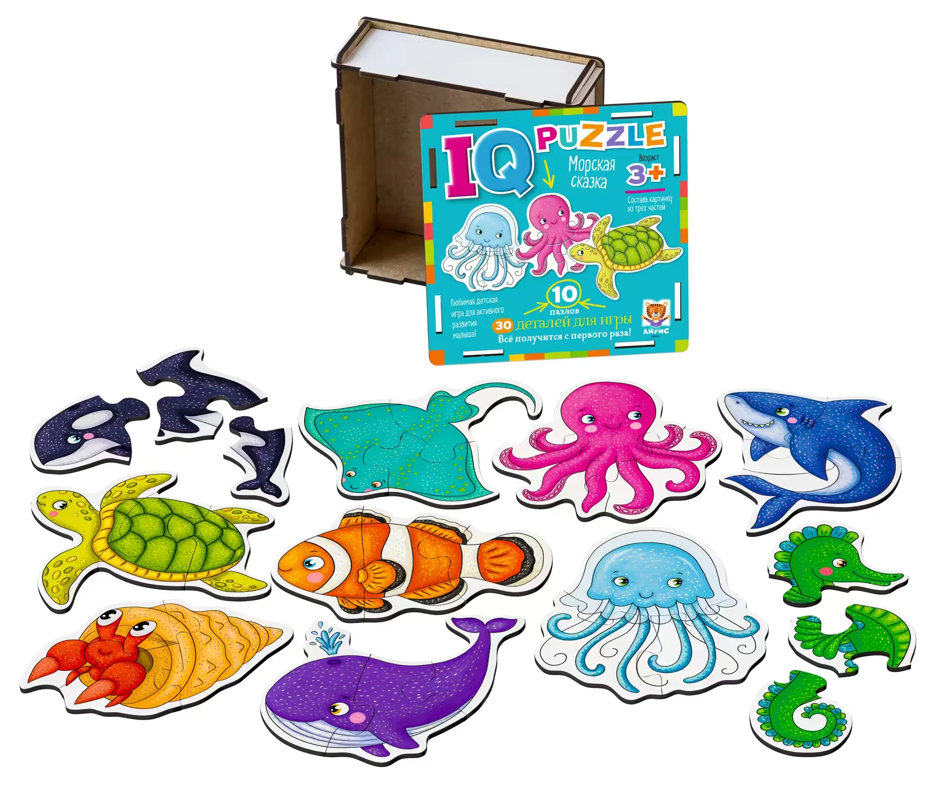 IQ Wooden Puzzle Marine Tale