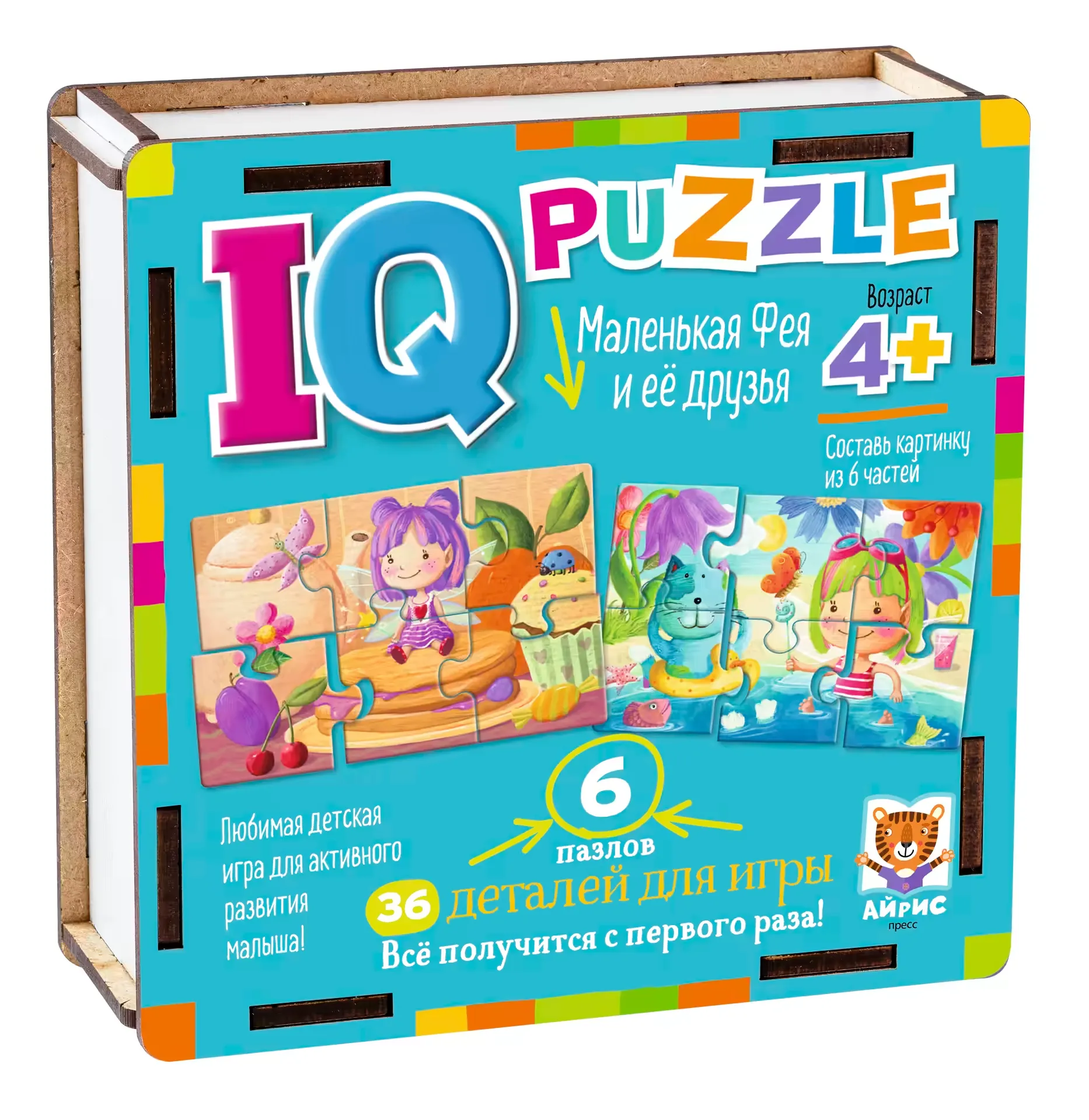 IQ Puzzle Wooden Little Fairy and Her Friends