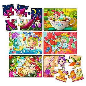 IQ Puzzle Wooden Little Fairy and Her Friends