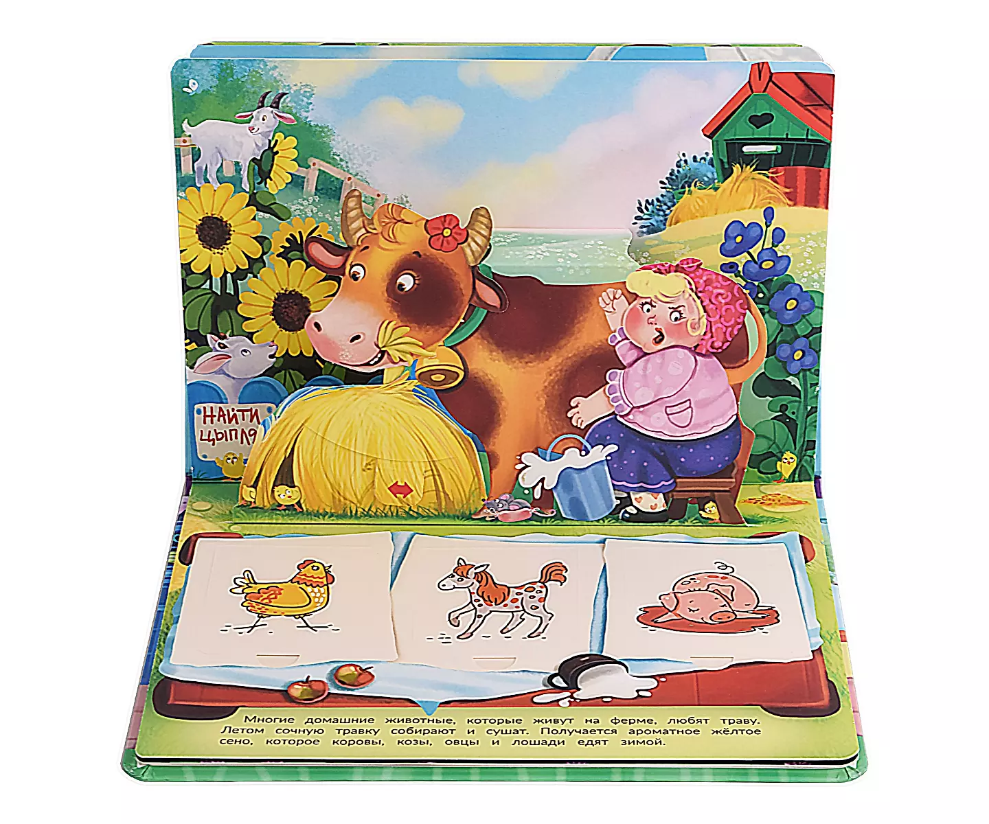 Pop-up book with windows What’s for lunch today?