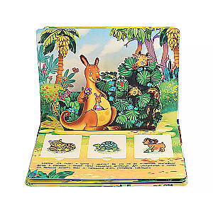 Pop-up Book with Windows At the Zoo