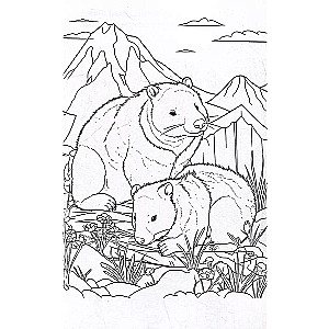 Forest Dwellers. Anti-Stress Coloring
