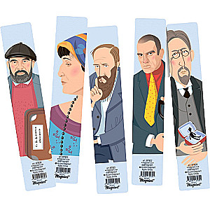 Set of Bookmarks Writers and Poets