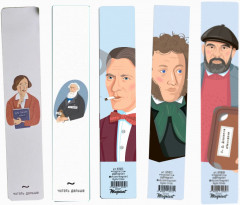 Set of Bookmarks Writers and Poets