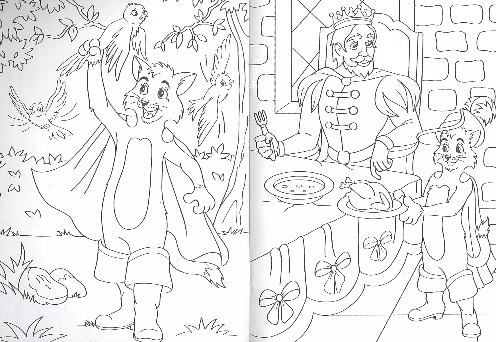 Coloring Book A5. The Cat in Boots