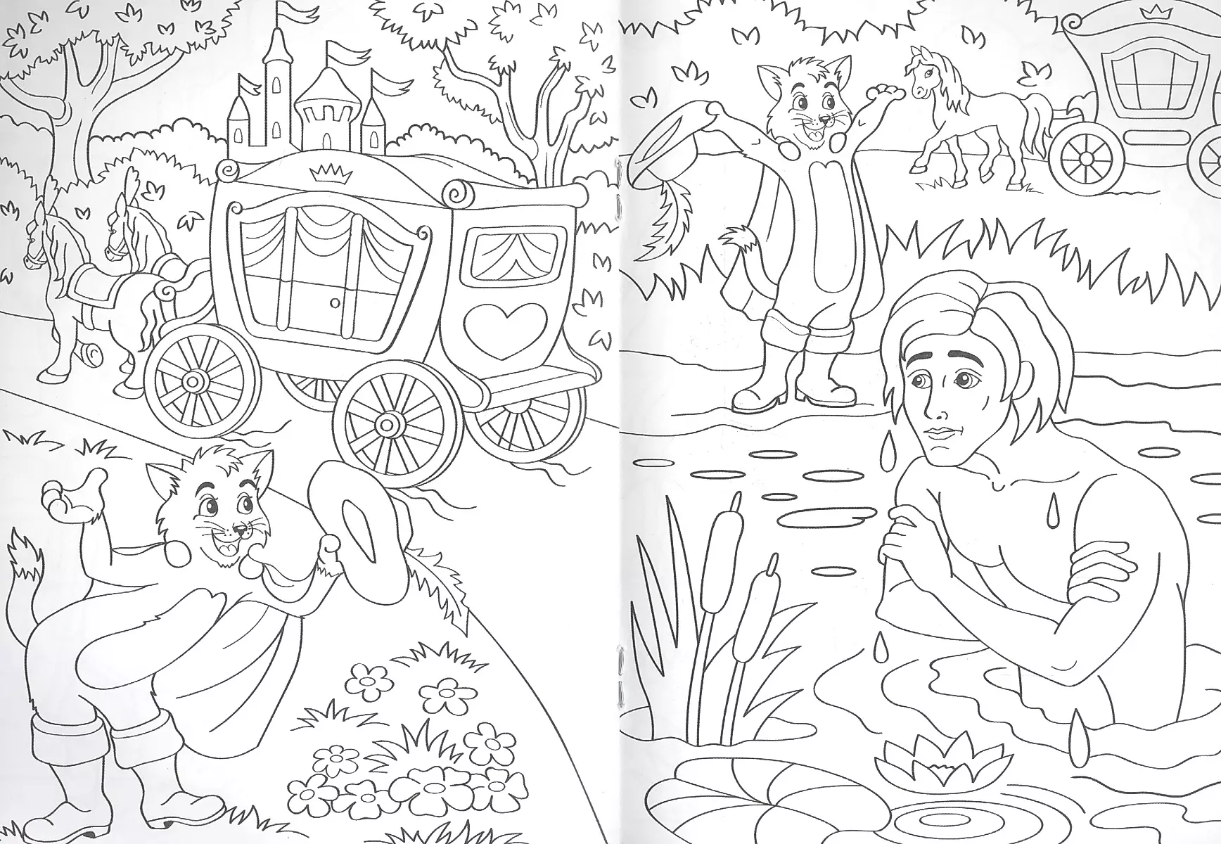 Coloring Book A5. The Cat in Boots