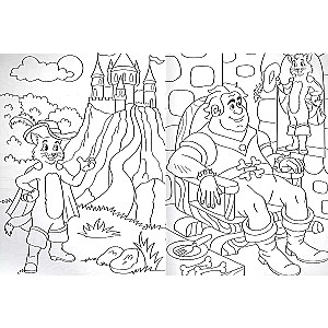 Coloring Book A5. The Cat in Boots