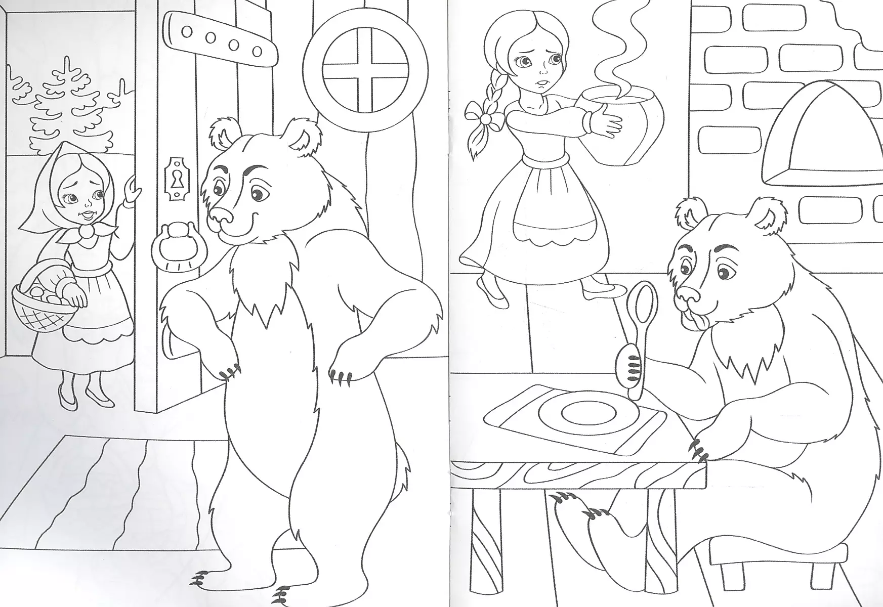 Coloring Book A5. Masha and the Bear