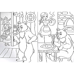 Coloring Book A5. Masha and the Bear