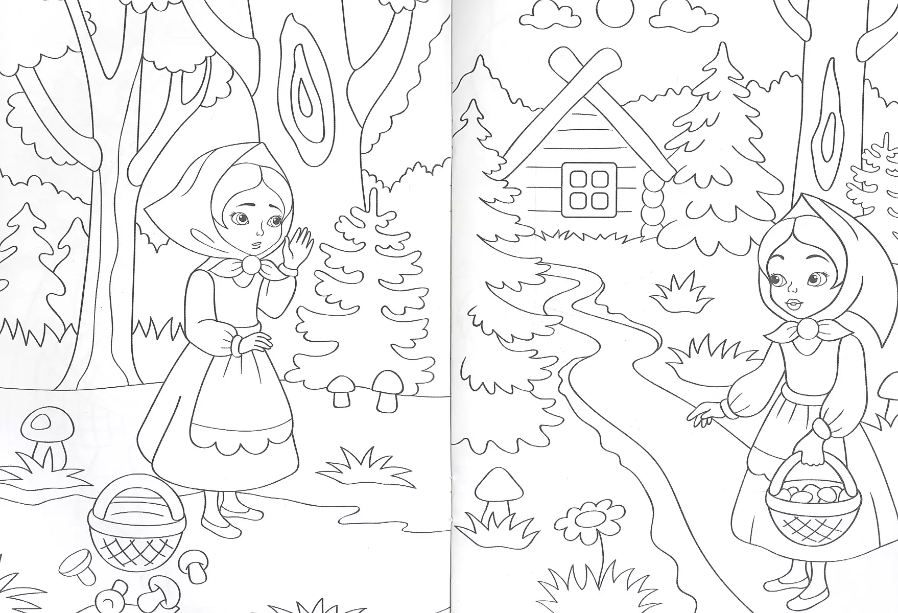 Coloring Book A5. Masha and the Bear
