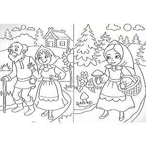Coloring Book A5. Masha and the Bear