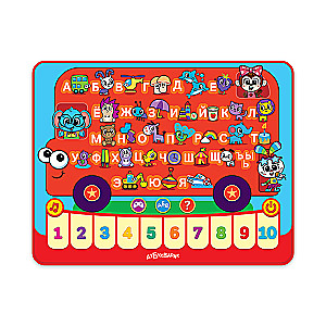 Tablet Alphabet Cheerful Bus