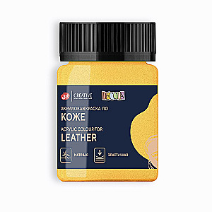Acrylic paint for leather Decola 50 ml, Gold