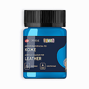 Acrylic paint for leather Decola 50 ml, Sky blue