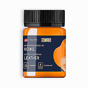 Acrylic paint for leather Decola 50 ml, Mandarin