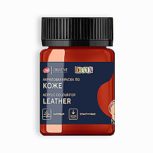 Acrylic Paint for Leather Decola 50 ml, Red