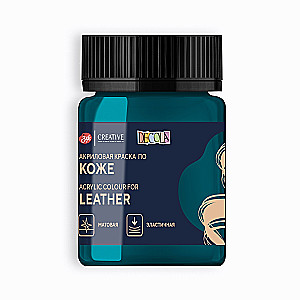 Acrylic paint for leather Decola 50 ml, Turquoise