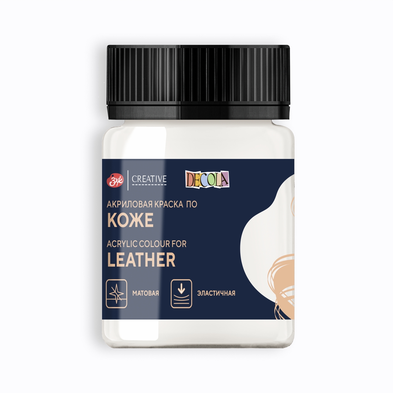 Acrylic Paint for Leather Decola 50 ml, White